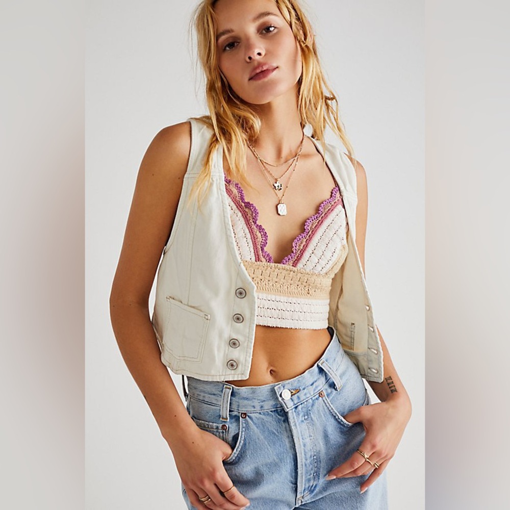 Free People Another Weekend Longline Bralette Top